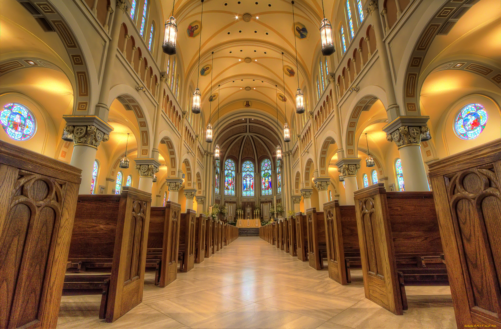 inside cathedral of saint john, , ,   , 